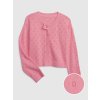 GAP Detský pletený kardigán Ružová L Ružová Ružová