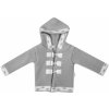 Baby Nellys Dvojvrstvová dojčenská bundička, svetrík - šedý, veľ. 62 62 (2-3m)