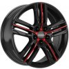 RONAL R57 7,5x17 5x105 ET42 black red polished