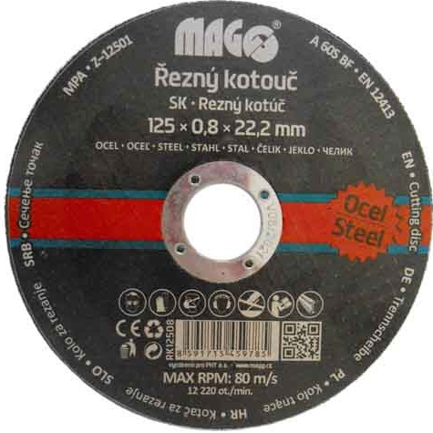 Rezný kotúč na kov 125x0,8x22,2mm