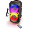 BEZDRÔTOVÝ PRENOSNÝ REPRODUKTOR BOOMBOX LED KARAOKE BLUETOOTH FM RÁDIO USB