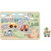 tookyland Puzzle so zvukmi Dopravné prostriedky Pastel
