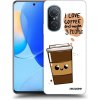 Picasee silikónový čierny obal pre Huawei Nova 9 SE - Cute coffee