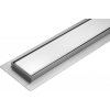 Lineárny kúpeľňový žľab Biele Sklo 70 cm WET&DRY