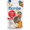 MONGE GIFT Meat Minis Dental 50g mäsové pochúťky pre mačky králičie mäso s jablkom