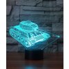 Beling 3D lampa, Tank, 7 farebná S30