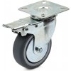 GEKO Otočné koliesko s brzdou 75 mm PP/TPR