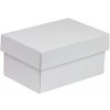 Darčeková krabička s vekom 200x125x100/40 mm, biela