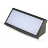 V-TAC LED nástenné svietidlo 12W 1250LM čierne IP65 Farba svetla: Teplá biela