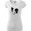 Border kólia obrys hlavy - Dámske tričko Pure - S ( Biela )