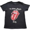 The Rolling Stones tričko Sixty Plastered Tongue Čierna
