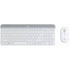 Logitech MK470 Slim Wireless Combo, US int., tichý set, biela 920-009205