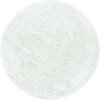 Ayyildiz , Kusový koberec Fluffy Shaggy 3500 white kruh, 200x200 (priemer) kruh, biela, obývacia izba