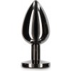 Taboom Butt Plug With Diamond Jewel Black L