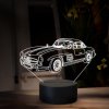 Beling 3D lampa, Mercedes 300SL Gullwing, 16 farebná O31