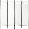 tectake 401660 paraván 180x160x2,5cm - biela