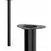 Walteco Nábytková noha guľatá, priemer 60mm, výška 900mm, čierna , 50352