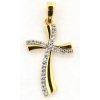 KA 2654 - Zlatý prívesok krížik zo žltého zlata 1.4 g 1.40 g