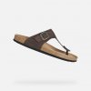 Pánske šľapky Geox, U SANDAL GHITA Hnedá 42