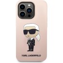 Karl Lagerfeld Liquid Silicone Ikonik NFT iPhone 15 Pro ružové
