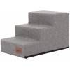 Hobbydog Dog Steps Inari, pre choré a staršie zvieratá, pomôcka pri vstupe, rampa dve veľkosti - 3 stupne - 50 x 30 x 30 cm [Veľkosť: M] - sivá