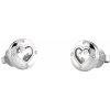 Guess Romantické oceľové náušnice Rolling Hearts JUBE03349JWRHT