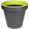 Plastkon Metro Twist 'n' Roll kvetináč antracitová-hr.zelená (29 cm)