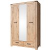 Tempo Kondela Skriňa 3D2S so zrkadlom, dub wotan, MORATIZ