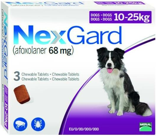 NexGard L 68 mg žuvacie tablety 3 x 1 tbl