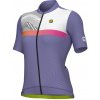 ALÉ Cycling Clothing ALÉ PR-S Zig Zag W, Lavender Veľkosť: M Dámsky cyklistický dres s krátkym rukávom