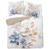 DETEXPOL Francúzske obliečky 3D Kvety na bielom micro Polyester - mikrovlákno, 220/200, 2x70/80 cm