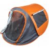 Verk 14529 Samorozkladací stan UV plážový 210 x 130 x 85 cm oranžovosivý