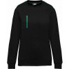 WK DESIGNED TO WORK WK 403 / Unisex pracovná mikina - čierna/zelená XXXL
