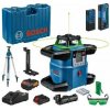 Bosch Príslušenstvo - 18V AKU rotačný laser, dosah 650 m, s prijímačom, statívom a príslušenstvom, 1x aku 4,0 Ah, nabíjačka 06159940PS