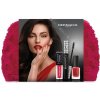 Dermacol Magnum Black riasenka pre objem 9 ml + 07 matný tekutý rúž 4,5 ml + 21 Monroe Red dlhotrvajúci lak na nechty 11 ml