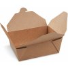 Food box PAP/PE nepremastiteľný kraft S 110 x 89 x 64mm 700ml, 50 ks