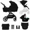 KINDERKRAFT SELECT kombinovaný Yoxi 3v1 Pure Black 2024