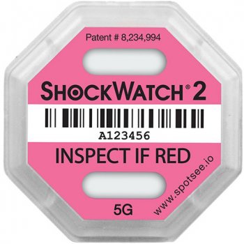 Indikátor nárazu Shockwatch 2 - 5 g, ružový