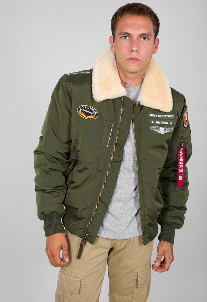 Alpha Industries INJECTOR III AIR FORCE zimná bunda dark green zelená