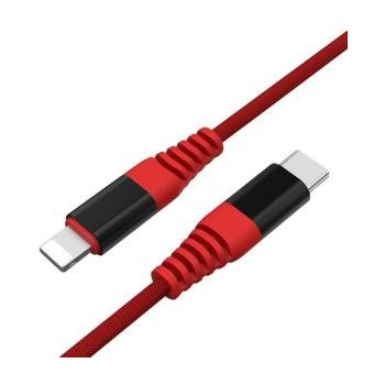 Unitek C4048RD USB-C - Lightning, 1m, červený