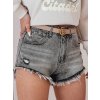 Dámske džínsové šortky SHORT LIFE Dstreet SY0478 Farba: Šedá - svetlo, Veľkosť: L