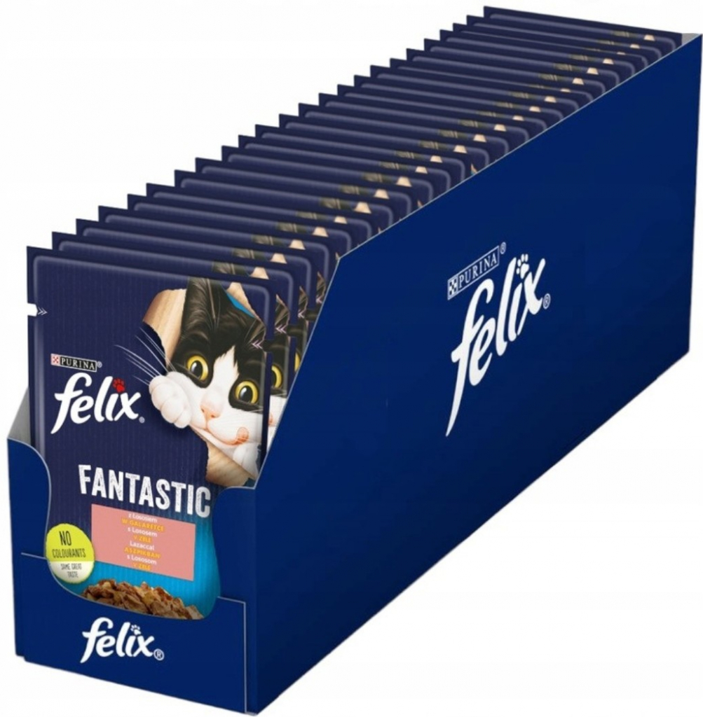 Felix Fantastic s lososom v želé 26 x 85 g