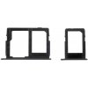 Držiak karty SIM1 + SIM2, Micro SD pre Samsung Galaxy J3 (2017) čierny oem