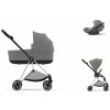 Cybex Platinum CYBEX Mios Travel Set + Cloud T Plus i-Size mirage grey 2024 chrome with black details