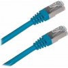 XtendLan Patch kabel Cat 6A SFTP LSFRZH 0,3m - modrý (PK_6ASFTP003blue)