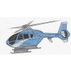 Papierový model Policajný vrtuľník Eurocopter EC-135T-2