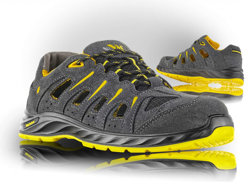 VM FOOTWEAR BILBAO 2165 S1 ESD sandále čierno-žlté