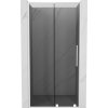 Mexen Velar L, posuvné sprchové dvere do otvoru 90 cm, 8mm šedé sklo, biela matná, 871-090-003-41-20