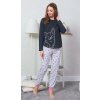 Dámske sivé pyžamo Vienetta Secret Sabina