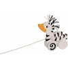GOKI Drevená ťahacia zebrovaná kačička